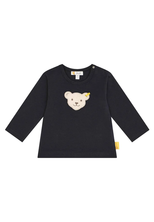 CLASSIC MIT TEDDYKOPF - Long sleeved top - steiff navy