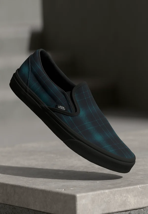 CLASSIC SLIP-ON UNISEX - Slip-ons - thrift store blue/black