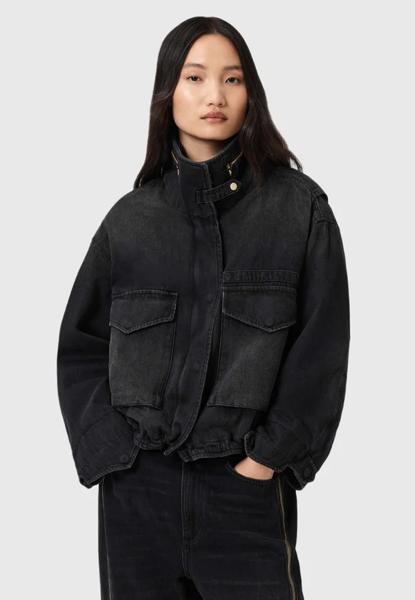 CLAY - Denim jacket - washed black