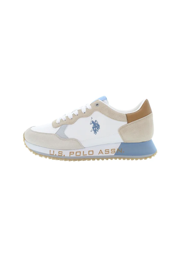 CLEEF - Trainers - white beige light blue grey