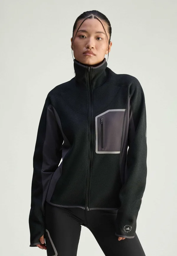 CLIMAWARM RUNNING FULL-ZIP MIDLAYER - Zip-up sweatshirt - black utility black