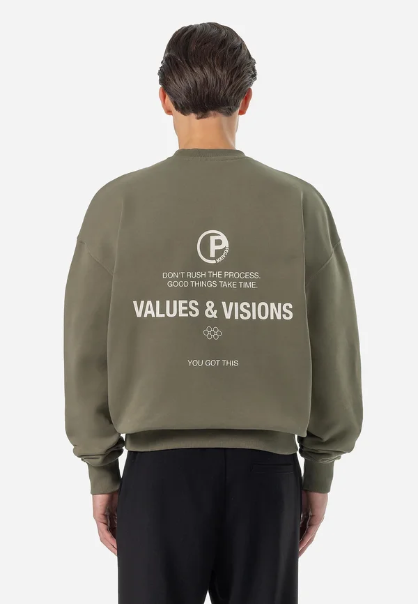 CLINTON OVERSIZED - Sweatshirt - washed faded olive