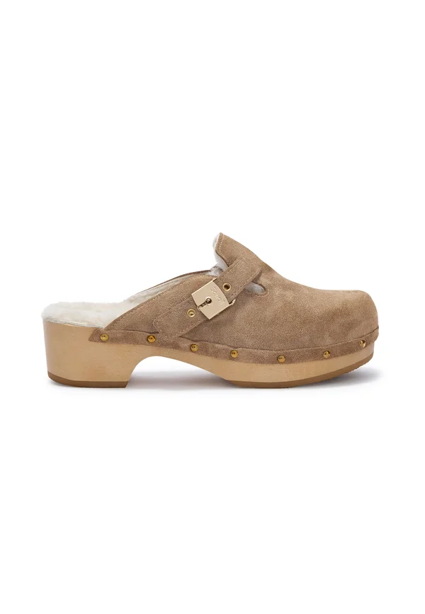 Clogs - taupe