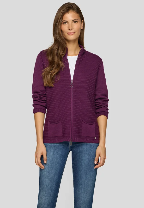 CLOUDS - Cardigan - pflaume