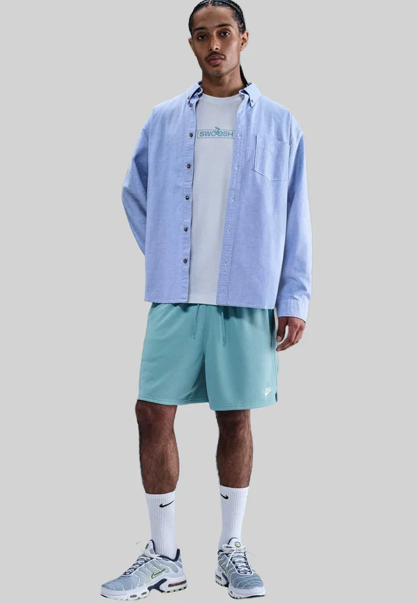 CLUB FLOW - Shorts - denim turquoise white