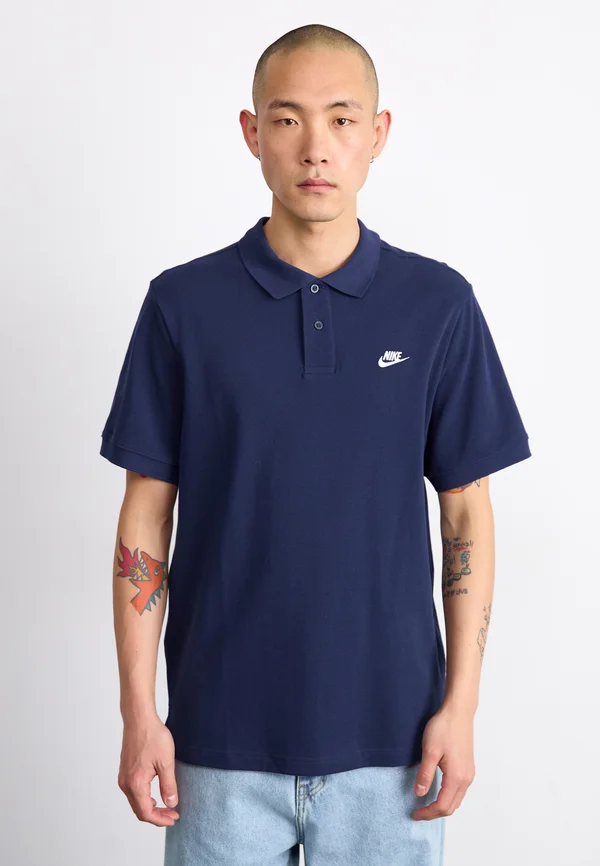 CLUB - Polo shirt - obsidian/white