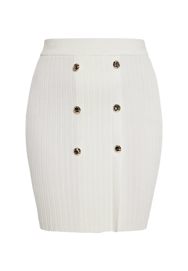 CO-BRANDED WITH NAEMI - Mini skirt - wollweiss