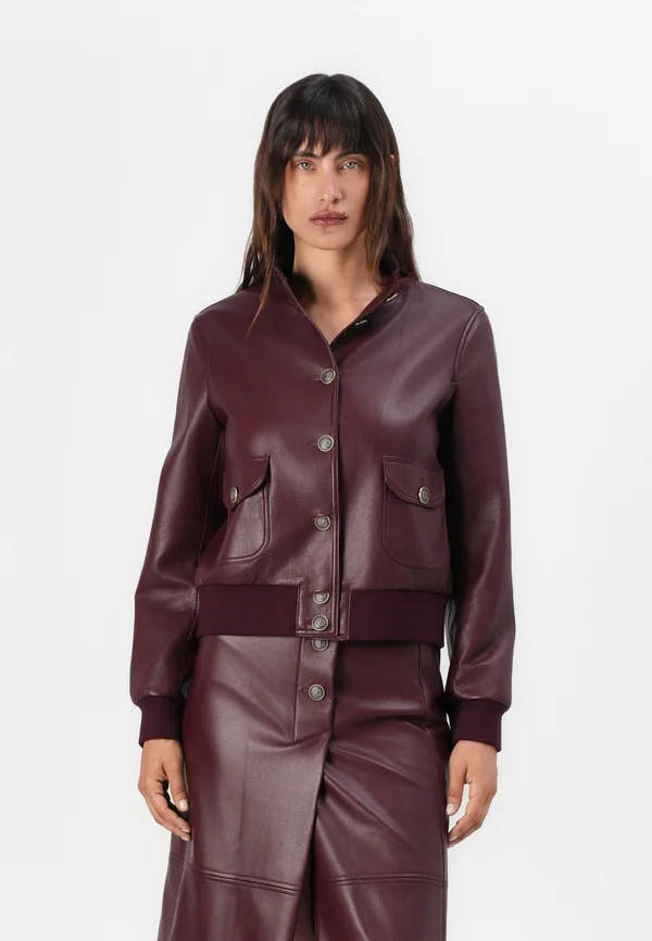 COATED  - Leather jacket - winetasting