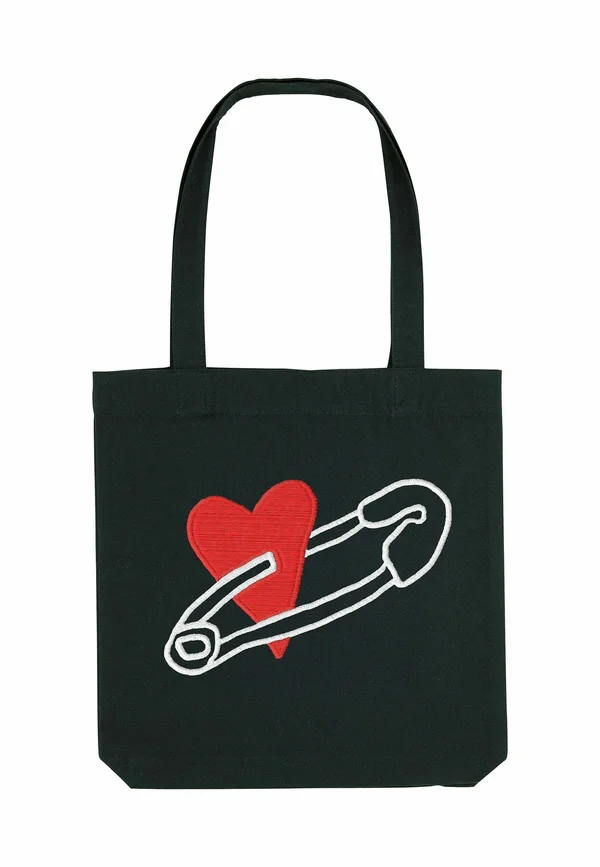 COEUR PINS PRINT - Tote bag - black