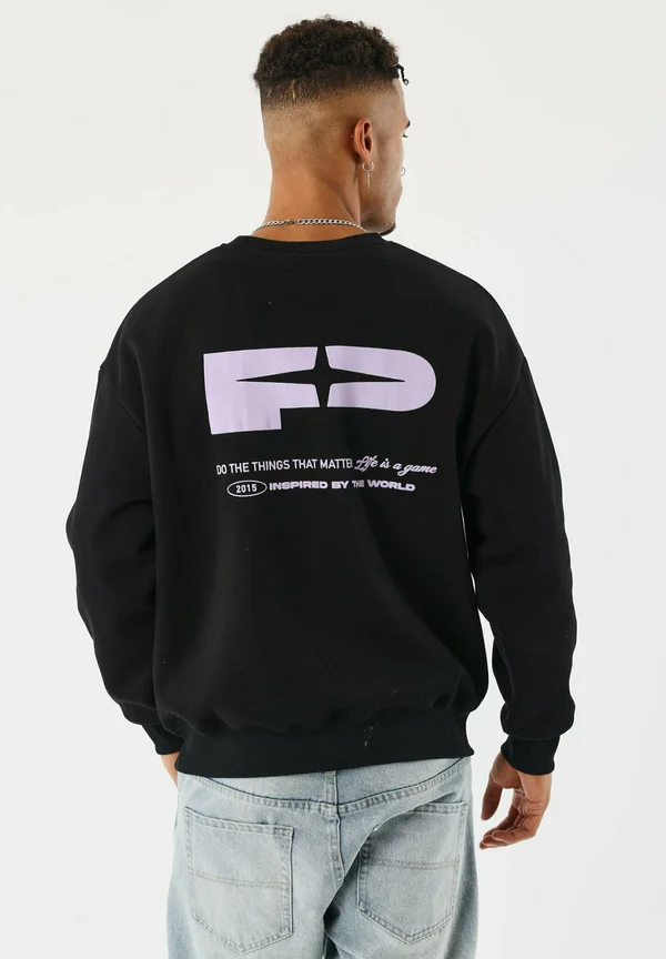 COL ROND POLARIS - Sweatshirt - noir