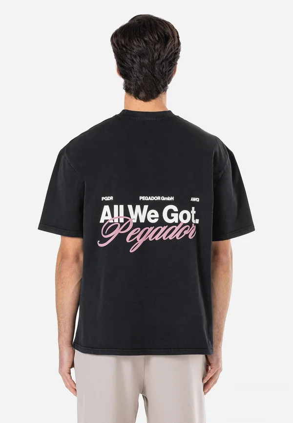COLFA TEE - Print T-shirt - vintage black