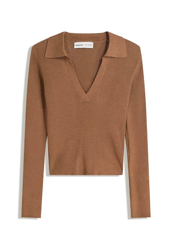 COLLAR - SWEATER  - Jumper - dark brown