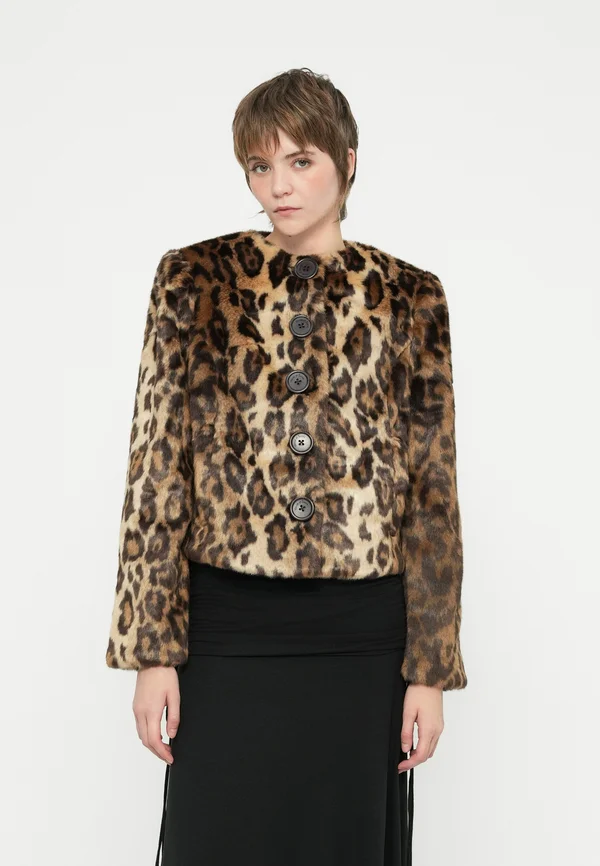 COLLARLESS JACKET - Winter jacket - multi-coloured