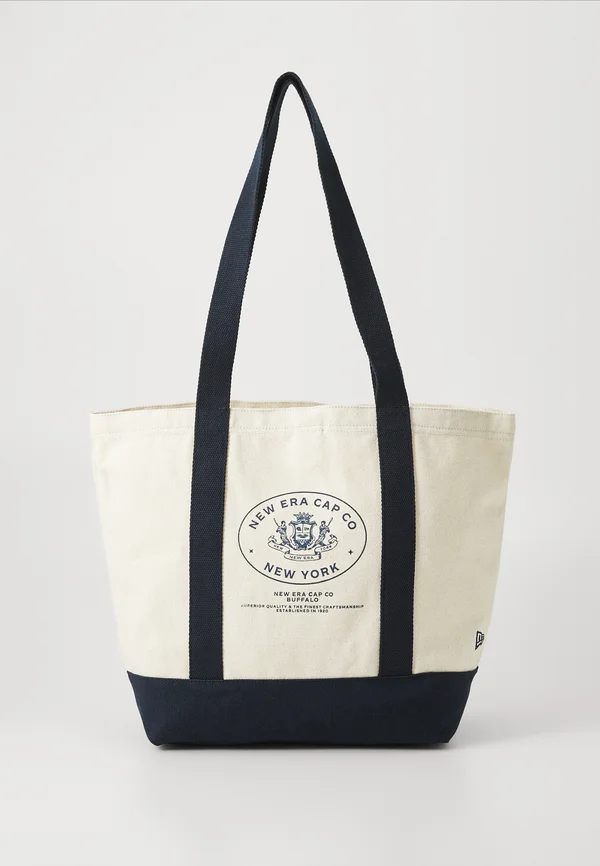 COLLEGE GRAPHIC TOTE BAG UNISEX - Tote bag - offwhite/dark blue