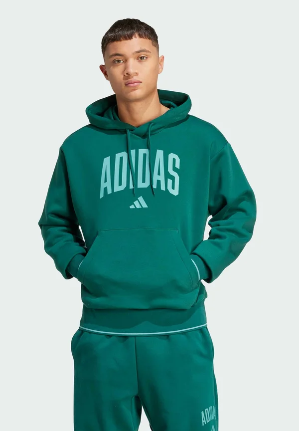 COLLEGIATE - Hoodie - collegiate green   powder teal