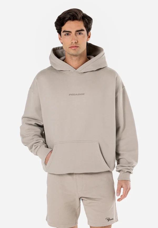 COLNE OVERSIZED HOODIE - Hoodie - washed dark stone