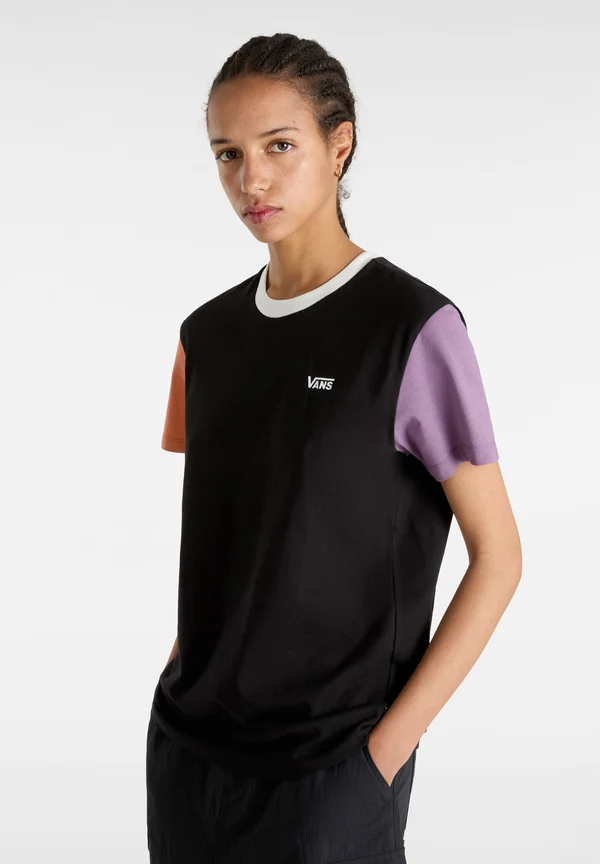 COLORBLOCK - Basic T-shirt - black marshmallow