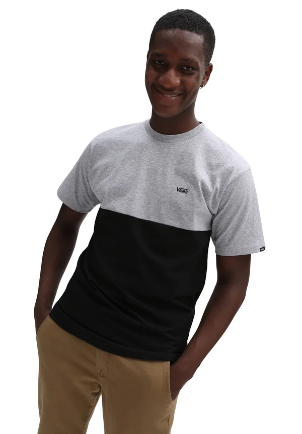 COLORBLOCK - Print T-shirt - athletic heather/black