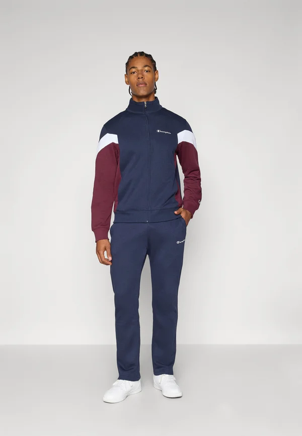 COLORBLOCK SWEATSUIT SET - Tracksuit - dark blue