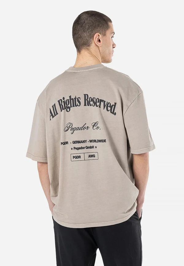 COLSON TEE - Print T-shirt - vintage dark stone