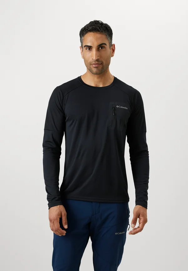 COLUMBIA TECH™ LONG SLEEVE CREW - Long sleeved top - black