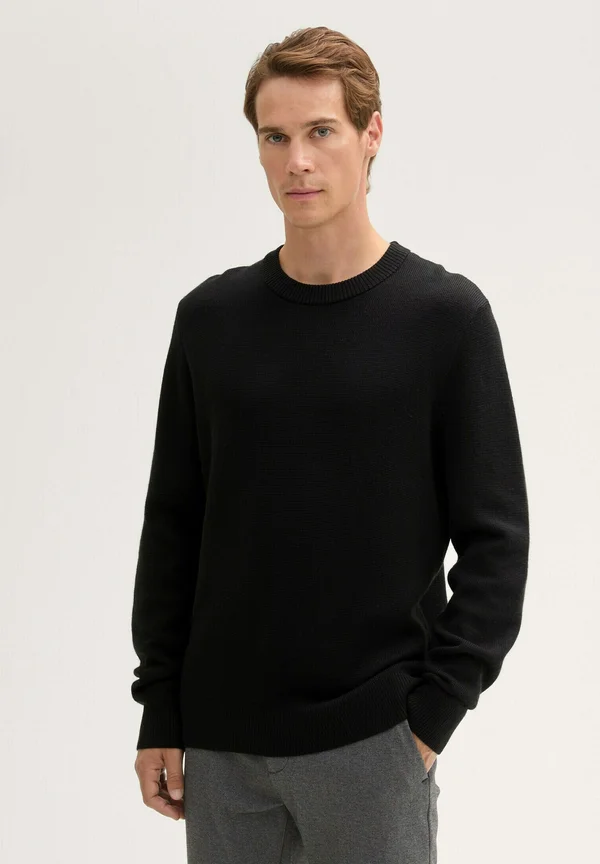 COMFORT MIT STRUKTUR - Jumper - black