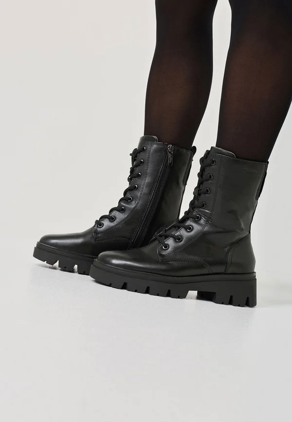 COMFORT - Platform ankle boots - black
