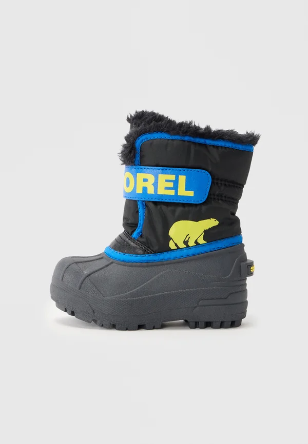 COMMANDER™ UNISEX - Winter boots - black/super blue