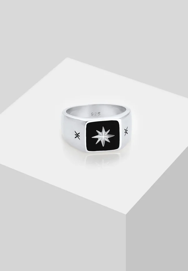 COMPASS LOOK CHUNKY - Ring - silberfarben