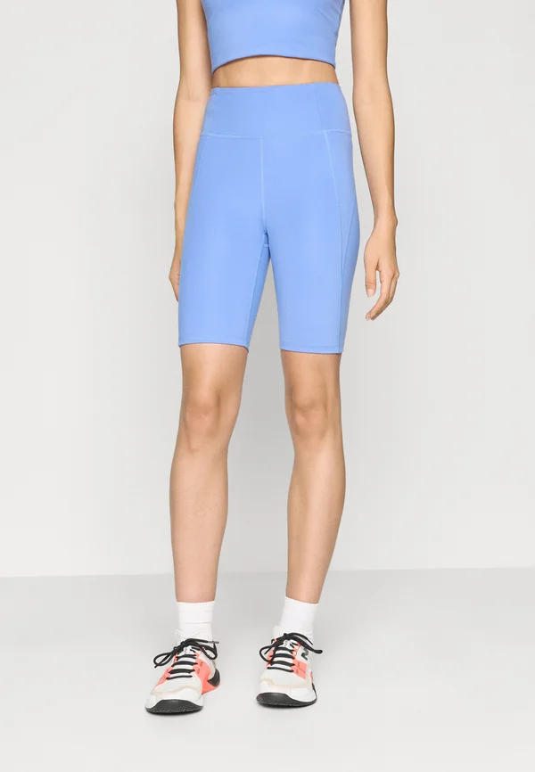 COMPRESSIVE HIGH RISE BIKE SHORTS - Leggings - periwinkle