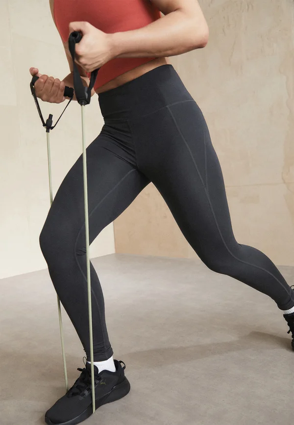 COMPRESSIVE HIGH RISE LEGGING LONG - Leggings - black