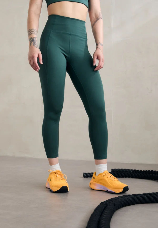 COMPRESSIVE HIGH RISE - Leggings - moss
