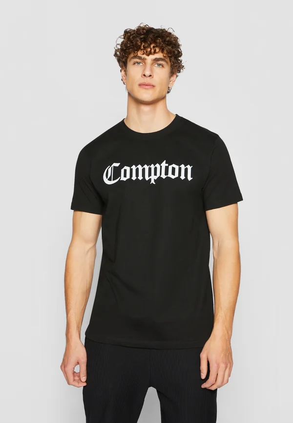 COMPTON - Print T-shirt - black