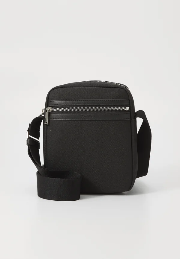 CONTRAST REPORTER - Cross body bag - black