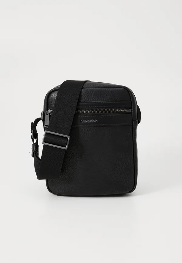 CONTRAST ZIP - Cross body bag - black