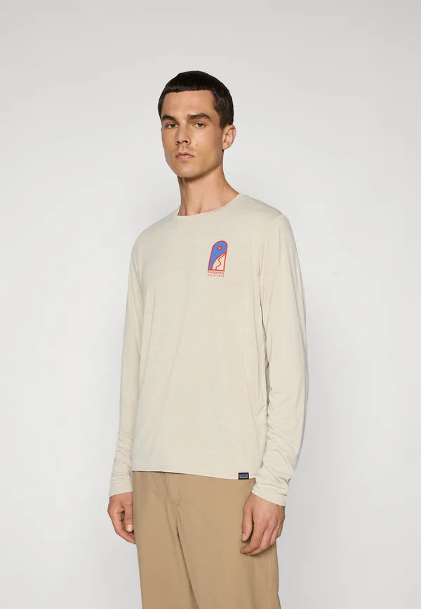 COOL DAILY GRAPHIC LANDS - Long sleeved top - pumice