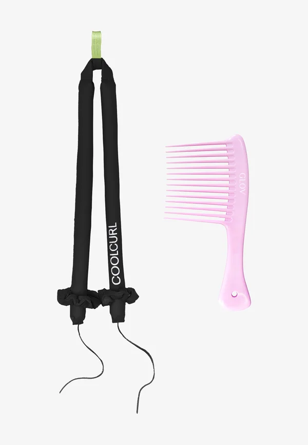 COOLCURL ORIGINAL + COMB FOR CURLS & WAVES - Hair styling accessory - black, pink