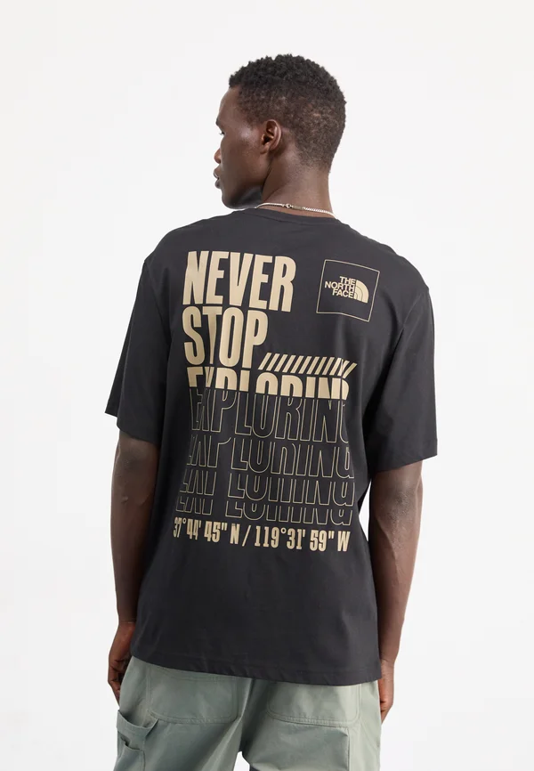 COORDINATES TEE - Print T-shirt - black