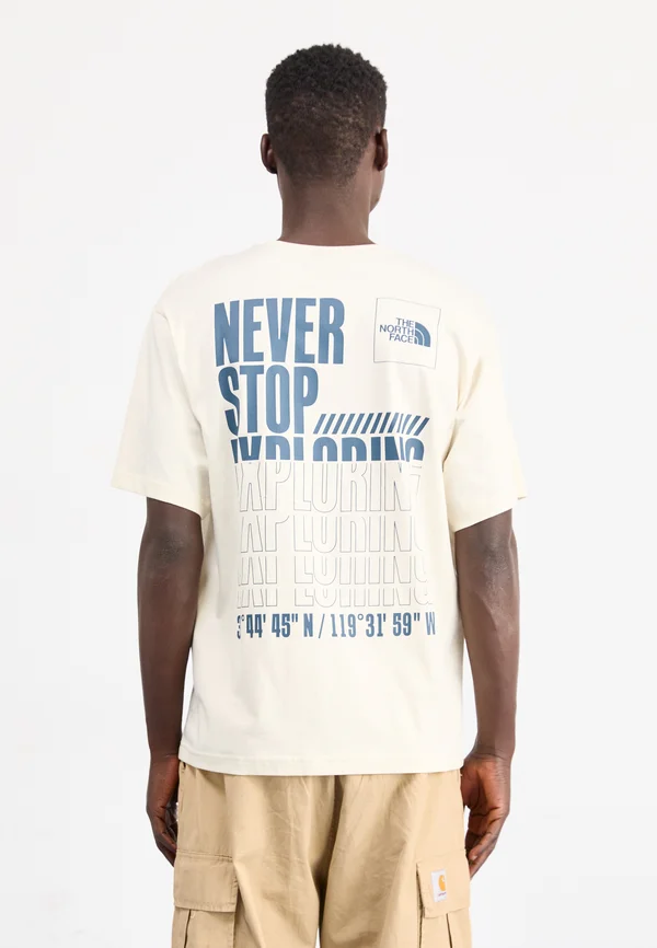 COORDINATES TEE - Print T-shirt - white dune