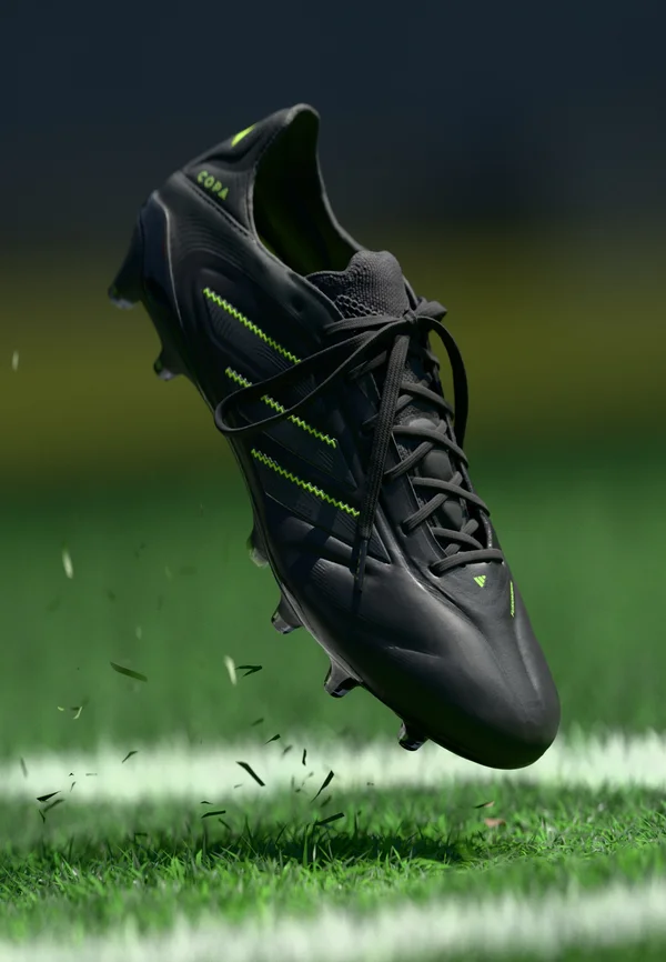 COPA PURE III ELITE FIRM GROUND FOOTBALL BOOTS - Firm-ground football boots - core black/dgh solid grey/lucid lemon