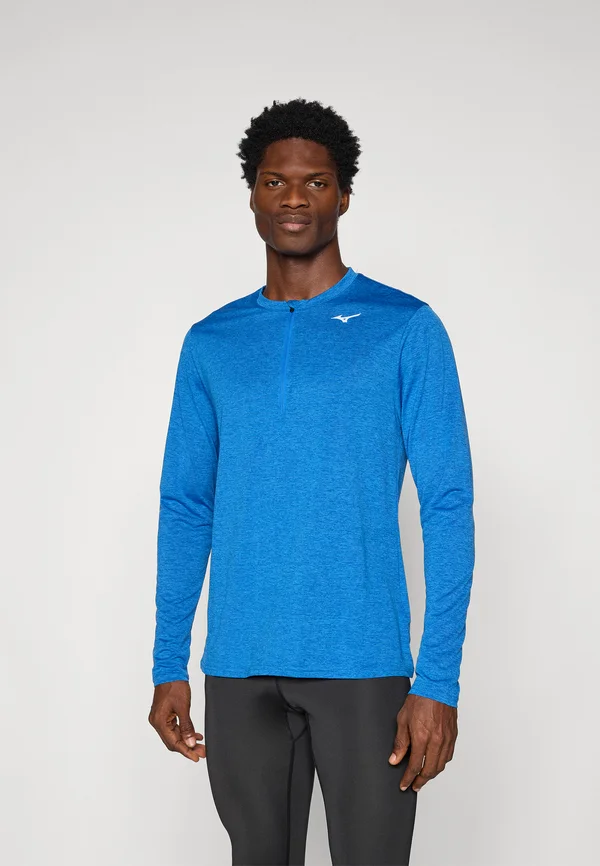 CORE IMPULSE HALF ZIP LONG SLEEVE TEE - Long sleeved top - princess blue