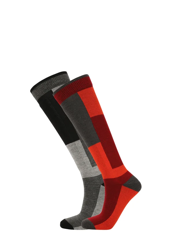 CORSICANA 2-PACK SKI UNISEX - Knee high socks - sun bdried tomato