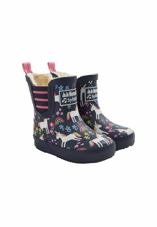 COSY - REGULAR FIT - Wellies - navy blue unicorn