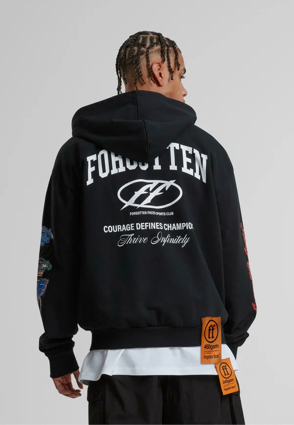 COURAGE DEFINES - Zip-up sweatshirt - black