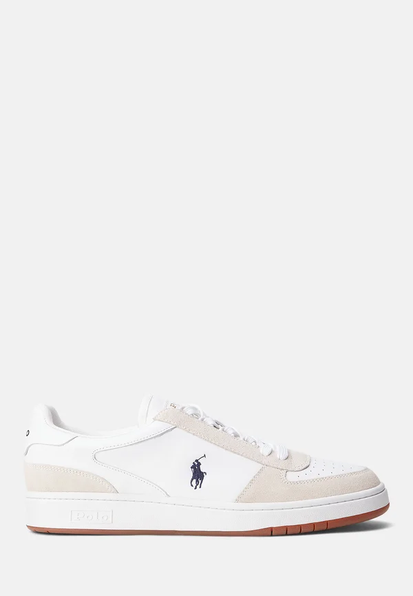 COURT LEATHER-SUEDE TRAINER - Trainers - weiß