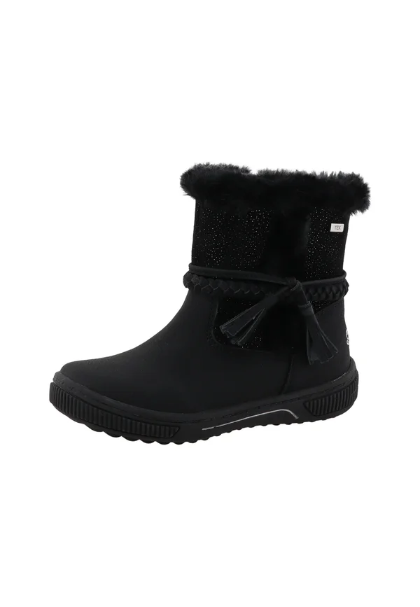Cowboy/biker ankle boot - black
