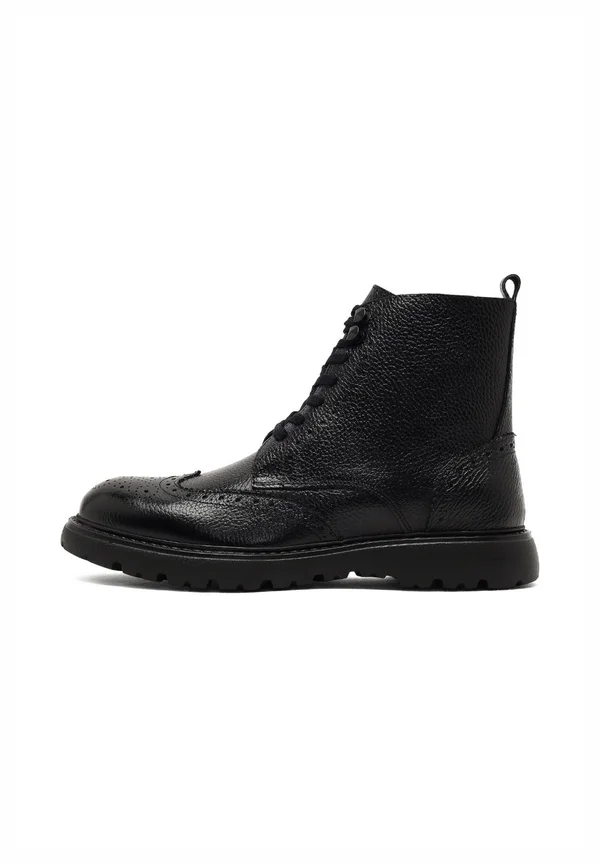 Cowboy/biker ankle boot - black