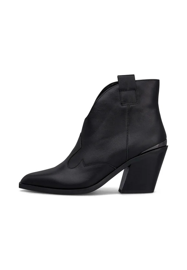 Cowboy/biker ankle boot - black