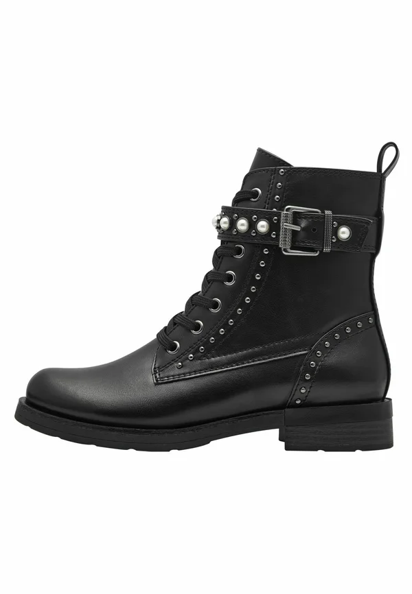 Cowboy/biker ankle boot - black
