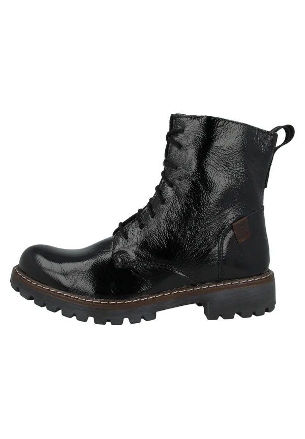 Cowboy/biker ankle boot - black